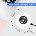 thumbnail image 6 of QinYing 75W 6-Port USB Charger Desktop Charging Station(Type-C, Quick Charge 3.0 and 4 USB Ports) with Wireless Charger,Multi USB Charger Hub for Smartphone More White, 6 of 6