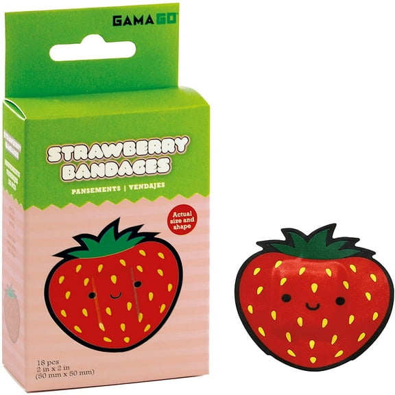 Strawberry Adhesive Bandages (Pack of 18)