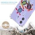thumbnail image 2 of Swiming Turtle Clear Case for iPhone 12,Aesthetic Art Design Case for Men Women,Unique Soft Transparent TPU Bumper Case Cover, 2 of 5