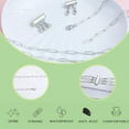 thumbnail image 4 of 2pcs Silver Layering Slide Lock Clasp Separators Necklace Connectors, 3pcs Stainless Steel Paperclip Chain Necklaces and 50pcs Jump Rings for Women Multi Strands Necklaces Bracelets Chains, 4 of 7