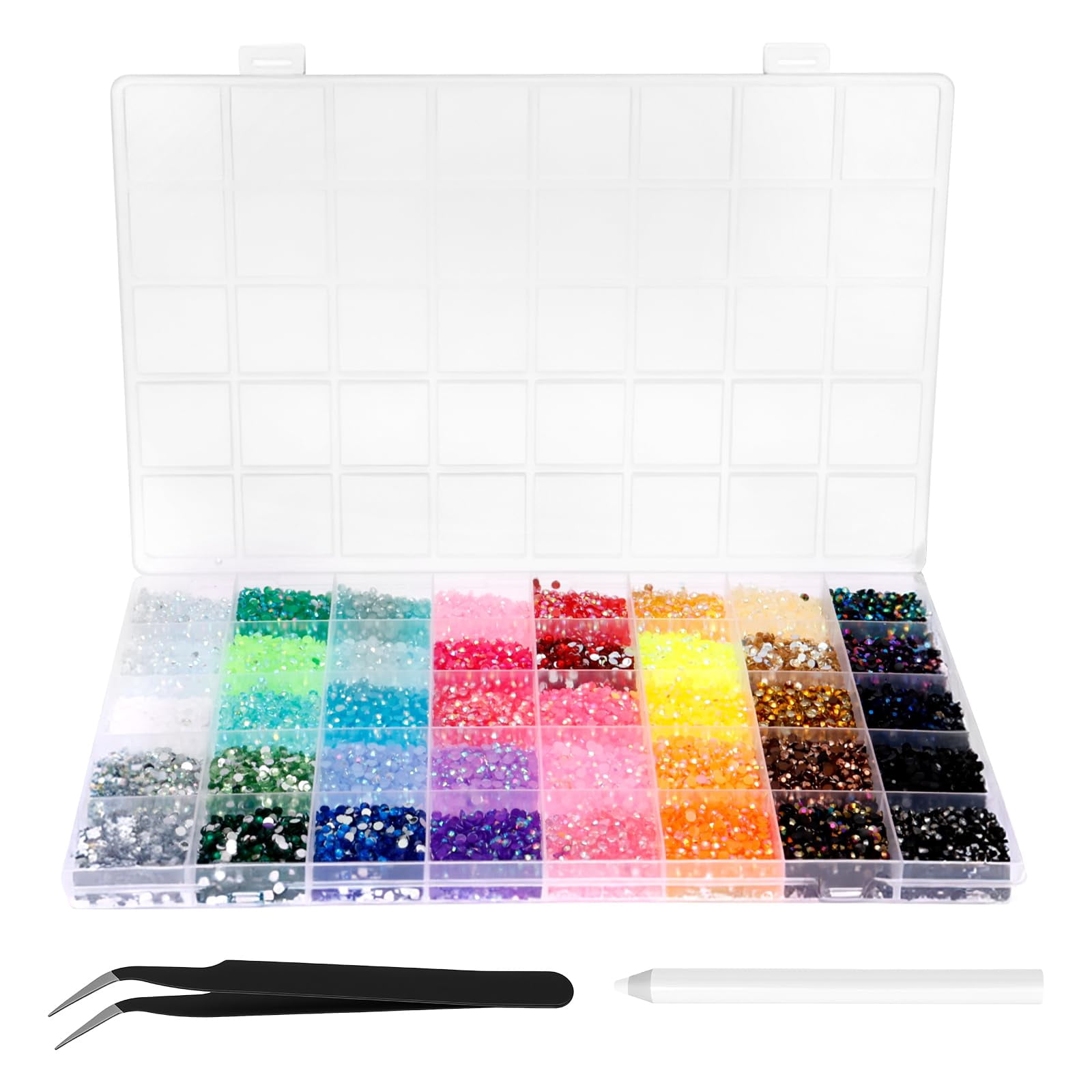 Bedazzling Kit,24/28/40/42 Colors Bedazzler Kit with Rhinestones,Nail Art Accessories Craft Kits for Crafting DIY Arts & Crafts Gifts