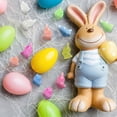 thumbnail image 4 of 100 Pcs Easter Luminous Mini Resin Bunny 4 Colors Little Small Glow in The Dark Rabbit Bunny Figures for House Micro Fairy Garden Decor Easter Egg Fillers Party Supplies, 4 of 6