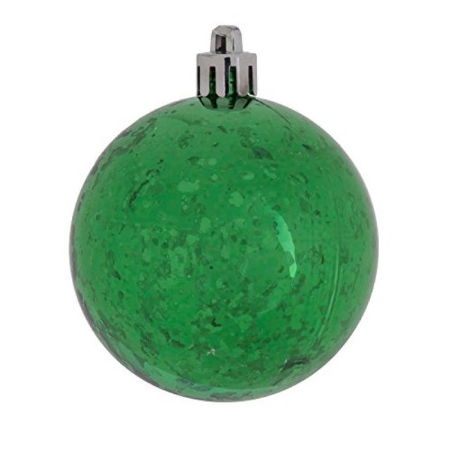 Vickerman 10" Ornement de Boule de Mercure Brillant Vert.