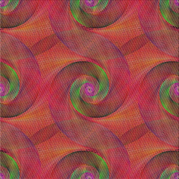 Ahgly Company Machine Washable Indoor Square Transitional Rust Pink Area Rugs, 5' Square