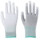 thumbnail image 2 of Guantes de trabajo blancos libres de polvo con revestimiento de dedos antiestático de nailon PU y revestimiento de inmersión en la palma, 2 of 5