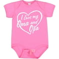thumbnail image 3 of Inktastic I Love My Oma and Opa in White Chalk Heart Boys or Girls Baby Bodysuit, 3 of 5