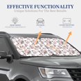 thumbnail image 4 of Haiem Rose Flowers Car Windshield Sun Shade (2 Pieces) Foldable Windshield Sun Shade Car Accessories for Truck SUV Pickup-Large, 4 of 7
