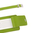 thumbnail image 2 of Unique Bargains Travel PU Leather Cruise Suitcase Luggage Tags Holders Name Address ID Label Green 2pcs, 2 of 5
