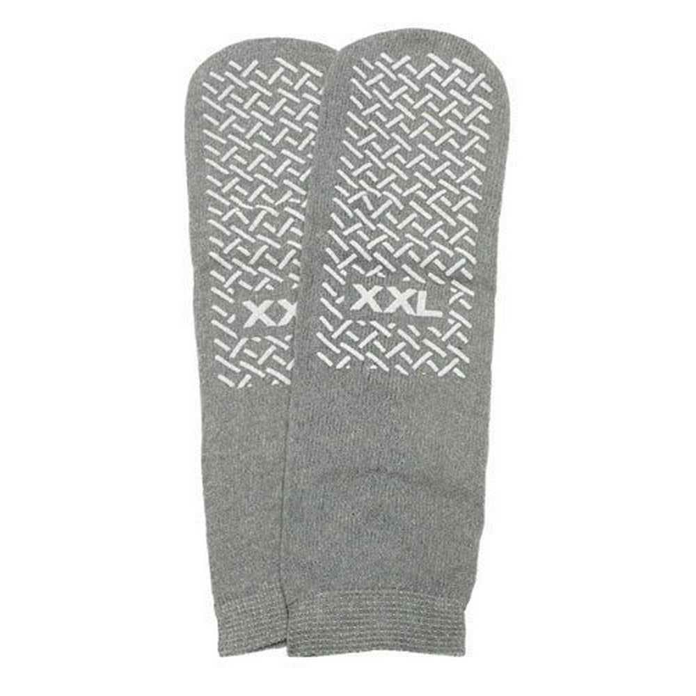 Dynarex Slipper Socks XXL Grey Pair Mens 1213