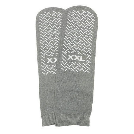 Slipper Socks XXL Grey Pair Mens 12-13 (Best Slipper Socks Mens)