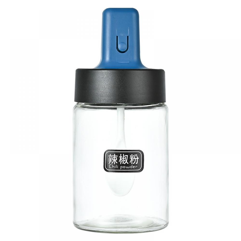 Kitchen Glass Spice Jars Seasonning Box, Condiment Pots Spice Jars with