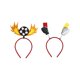 thumbnail image 3 of Diadema de fútbol jinwen Fiesta de fútbol rojo amarillo, 3 of 8