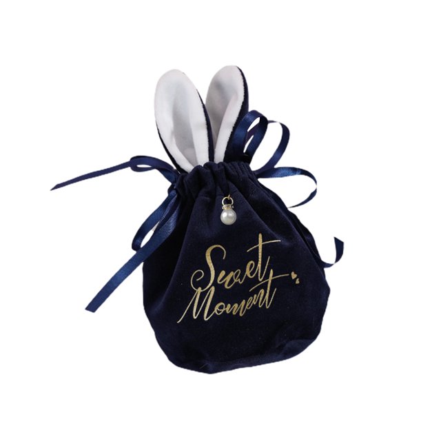 Estilo de bolso del caramelo de la boda del bolso del caramelo del terciopelo de las orejas de conejo del estilo europeo azul zafiro ANGGREK Otros