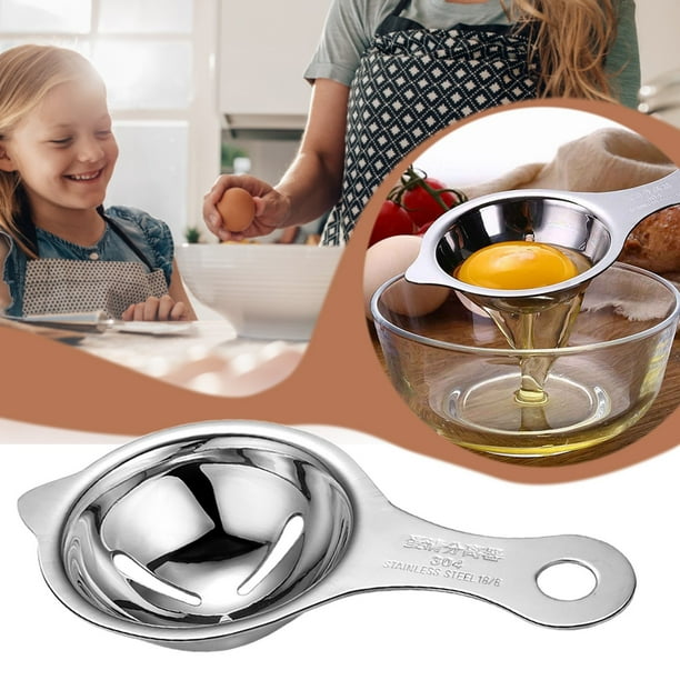 Separador de huevos de acero inoxidable, divisor, filtro para separar la clara de la yema, accesorio de cocina.