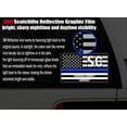 thumbnail image 3 of Reflective Pickens County South Carolina SC Thin Blue Line Stealthy Old Glory USA Flag | Honoring Law Enforcement Officers Sheriffs | County State Decal Bumper Sticker 3M Vinyl 3" x 5", 3 of 3