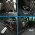 thumbnail image 6 of Bulldogology Premium Dog Car Seat Covers - Bench and Hammock-Style Backseat Cover and Protector - Waterproof, Double-Stitched GSM Oxford Material - Adjustable Headrest Straps (Large, Black), 6 of 7