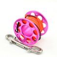 thumbnail image 1 of Keep Diving Aluminium Spool Reel Polyester Rope Hanging Rotatable Reels Freediving Underwater Accessories with Double End Hook Gold 30m, 1 of 8