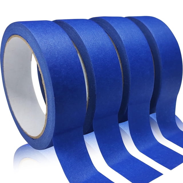 Cinta de enmascarar para pintor SmaringRobot, 4 rollos, 2,4 cm x 20 m, azul