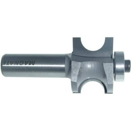 

Magnate 5823 Bull Nose (Half Round) Router Bit with Bearing — 1/2 Bead Diameter; 1/2 Shank Diameter; 1/4 Radius; 1-1/2 Shank Length; 1-3/16 Overall Diameter