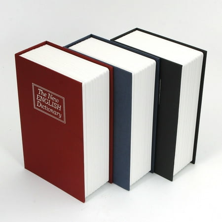 Secret Safe - Zimtown Mini Dictionary Design Money Box Storage Hidden Secret Valuables Safety Security Lock