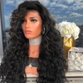 thumbnail image 3 of Fille Dégradé Naturel Brun Partie Perruque Long Cheveux Bouclés Mode Perruque Synthétique, 3 of 5
