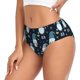 thumbnail image 2 of Fotbe Christmas Gnome blue Calzones Estampados para Mujer – Ropa Interior de Algodón, Cómoda, Suave y Elástica-Large, 2 of 6