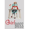 thumbnail image 2 of Holzner, Renate 17x24 Gold Ornate Wood Framed with Double Matting Museum Art Print Titled - Girl Boss, 2 of 4