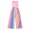 Pink, variant on Hiijoy Big Girls Summer Outfits Crop Tank Top with Rainbow Pleated Pants, Sizes 9-10Y