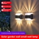 thumbnail image 2 of Naiovety 4 piezas de luz Solar recargable para patio, valla, lámpara de pared, paisaje, pasarela, detección automática, luces de cubierta, Iluminación y accesorios Blanco, 2 of 6