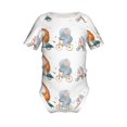 thumbnail image 2 of Balery Animals in Transport Pattern Baby Climbing Clothes Infant Bodysuit Cute Infant Bodysuit Baby Romper-2 Years, 2 of 7