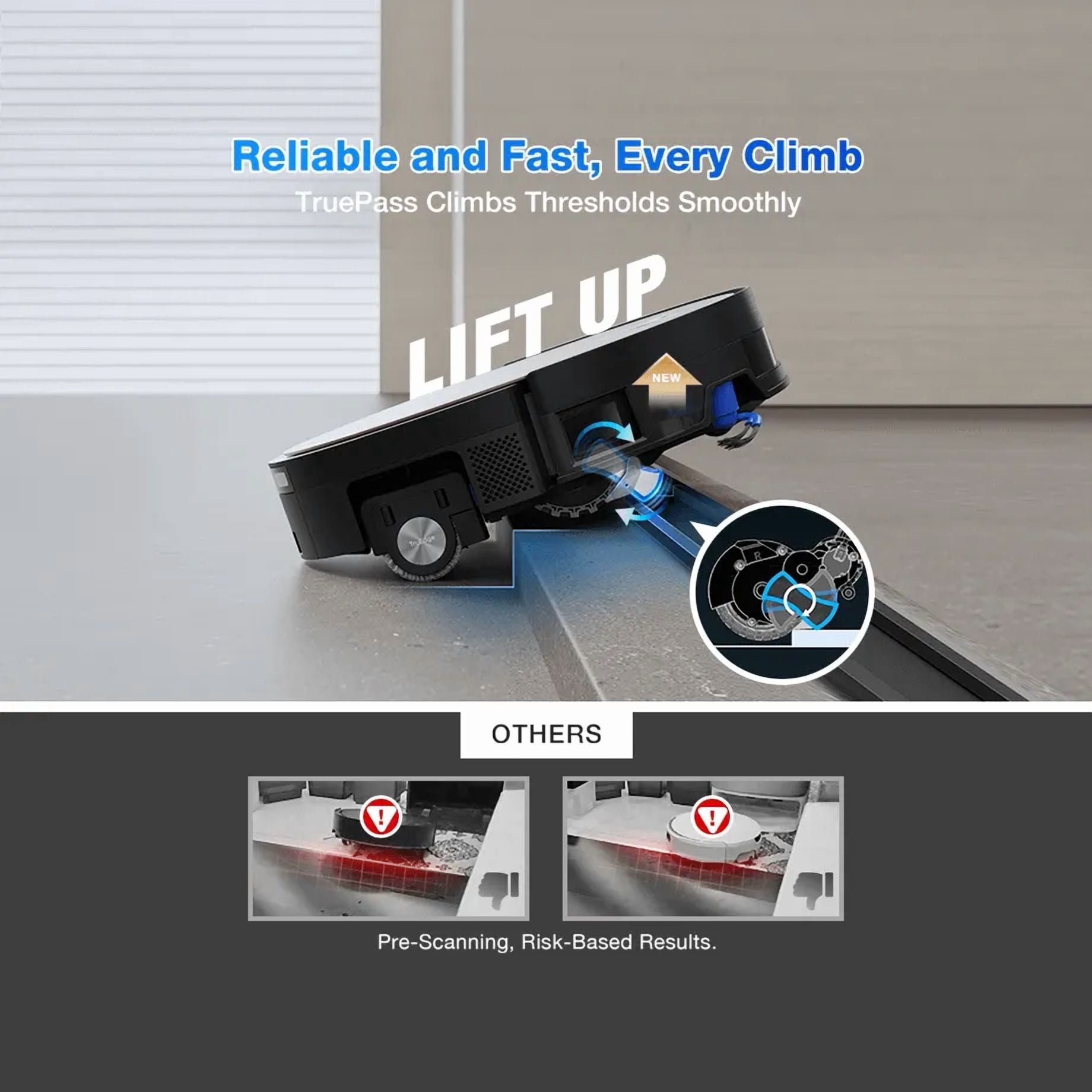 ECOVACS DEEBOT X11 OmniCyclone Robot Vacuum and Mop, PowerBoost Charging, OZMO Roller 2.0 Instant Self-Washing Mop, 19,500Pa Blast Suction