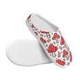 thumbnail image 3 of KLL Amanita Red Mushroom Pattern Adult Unisex Cozy Slippers,Fuzzy Slip-on Slippers TPR Sole Slippers Comfort Plush Home Footwear for Indoor & Outdoor-39/40, 3 of 7