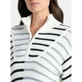 thumbnail image 4 of Time and Tru Women's Half Zip Pullover Sweater, Midweight, Sizes XS-XXXL, 4 of 5