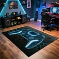 thumbnail image 2 of Gamer Rug for Room,5x7 ft Non-Slip Blue Gaming Rugs for Bedroom Living Room and Game Space Decor, 2 of 8