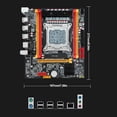 thumbnail image 2 of Placa base de PC X79 PCI-E 16X 4 * SATA2.0 placa base de interfaz NVME M.2 SSD LGA 2011, 2 of 9