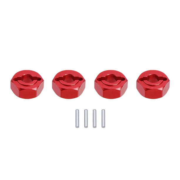 Rueda Hexagonal Vogacara RCGOFOLLOW Aleación de Aluminio Rojo 1/14 Adaptador MJX 14210 14209