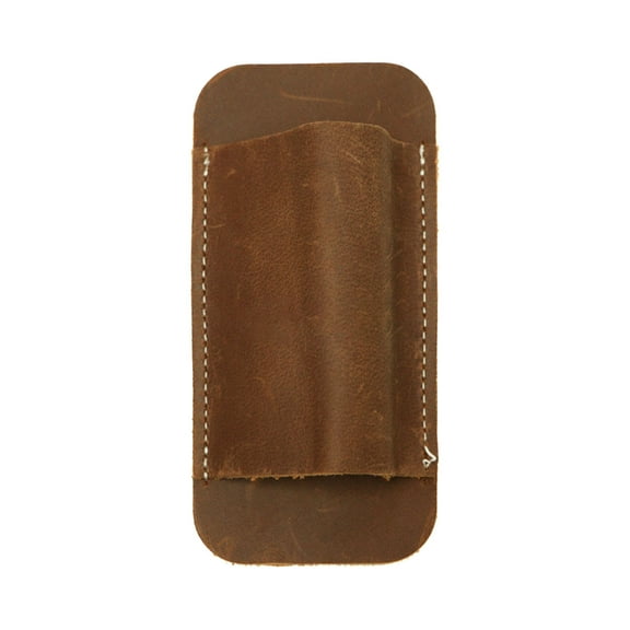 Retro Horizontal Leather Scabbard Handmade, Durable, Comfortable, Fits 2.25"" Belts, Ideal for Men's Pocket Organizer