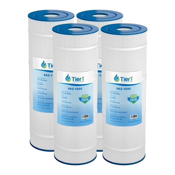 Tier1 Pool & Spa Filter Cartridge 4-pk | Replacement for Hayward CX1750RE, C1900RE, FC-1294, Pleatco PA175, Waterway Pro Clean 175 and More | 175 sq ft Pleated Fabric Filter Media