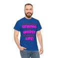 thumbnail image 3 of DJH Apparel | Tried Giving Up SEWING: Worst 2Minutes of My Life Funny Tee, 3 of 6
