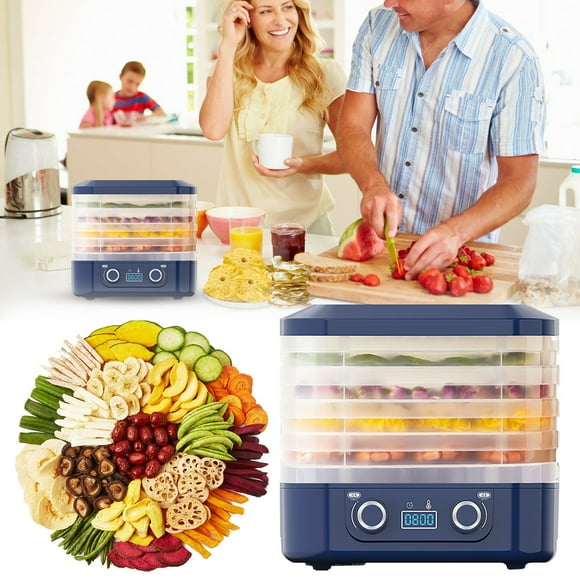 TRIEIY Meat Dehydrator for Jerky Dryer Machine for For & Snacks Dryer Machine for For & Snacks Food Dehydrator Machine 5 Trays Jerky Dehydrator Clearance