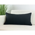 thumbnail image 5 of Aiking Pack of 2 Soft Decorative Knitted Double-Cable Sweater Cozy Throw Pillow Covers, 14x26 inch, Black, 5 of 6