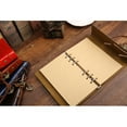 thumbnail image 4 of Retro Leather Cover Refillable Blank Line Spiral Notebook Corsair Pendants Nautical Journal Planner Diary Loose-leaf Sketchbook Scrapbook Pocket Notepad with Random Accessories - Small (Coffee), 4 of 6