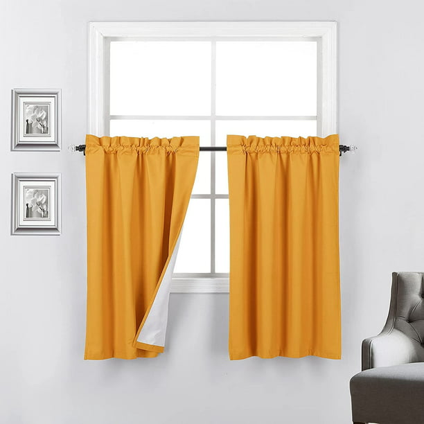Insulated 100 Blackout Curtains, 36 Length Blackout Curtains