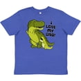 thumbnail image 3 of Inktastic I Love My Dad with Baby and Daddy Tyranasaurus Rex Youth T-Shirt, 3 of 5