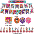 thumbnail image 2 of 42 Pcs For Super Kitty Theme Birthday Party Decoration Set - Includes Happy Birthday Banner, Cupcake Toppers, and Balloons for Kids’ Celebrations, 2 of 4