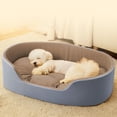 thumbnail image 2 of chaungfeng Large Dog Bed for Dogs and Cats, Washable, Non-Slip Bottom, High and Low Sides, with Four-Season Universal Detachable Mat No Sticky Hair (15.7"x11.8"), 2 of 7