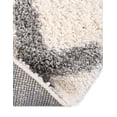 thumbnail image 6 of Unique Loom Hygge Shag Collection Area Rug - Positive (5' Round Ivory/Beige), 6 of 6