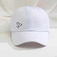 thumbnail image 2 of Men Hats Double Layer Heart Design Baseball Cap Adjustable Sun Hat for Outdoor Activities and Daily Wear, 2 of 3