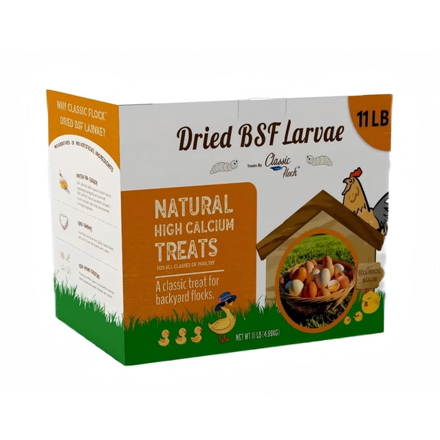 Alimento para Pollos Classic Flock Larvas de Mosca Soldado Negra (BSFL) 5 kg Alto en Calcio