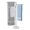 Brushed Finish, variant on 3-Arm Free Standing Towel Rack, Natural Marble Base
